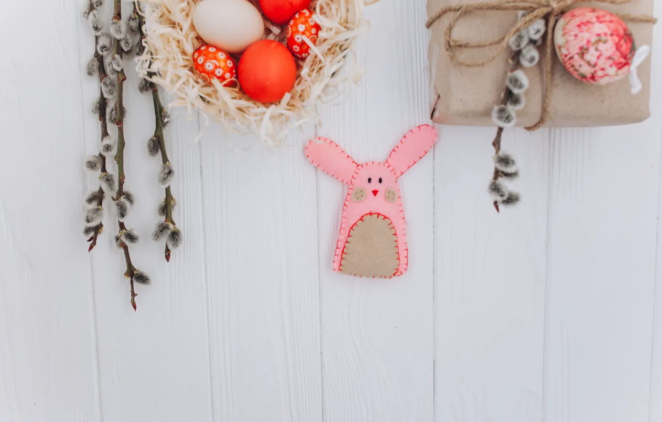 Photo wallpaper toy, eggs, spring, rabbit, Easter, Holiday, toy, Verba
