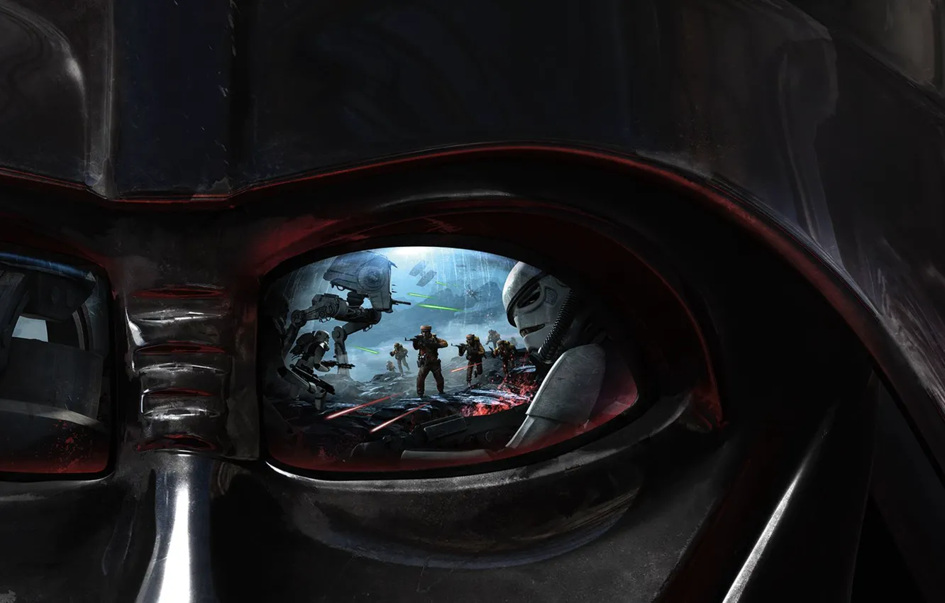 Photo wallpaper look, the game, Darth Vader, Darth Vader, Electronic Arts, DICE, Stormtroopers, Rebels
