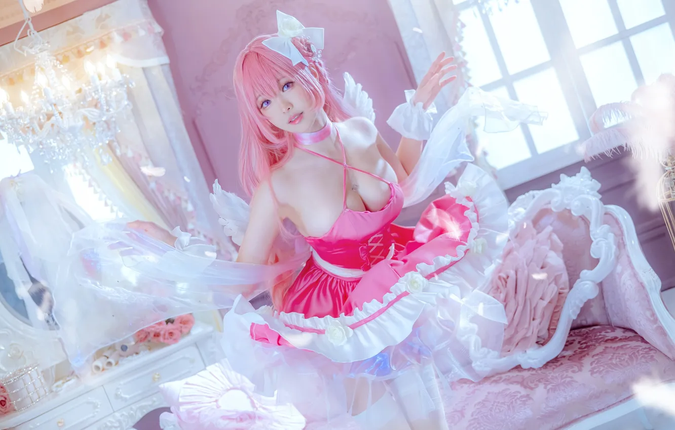 Photo wallpaper girl, flowers, sexy, Wallpaper, sweetheart, model, bright, stockings