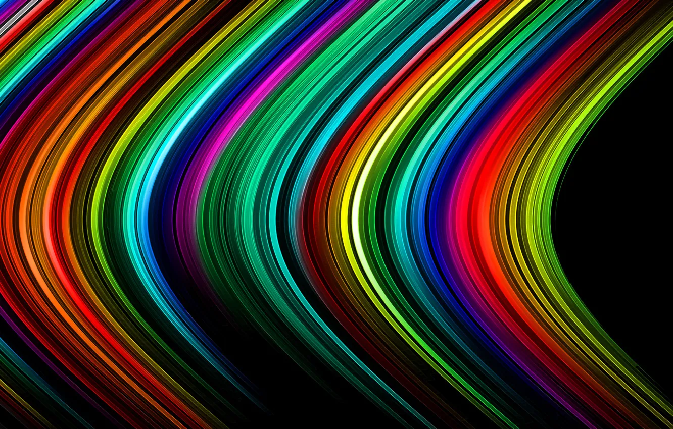 Photo wallpaper rays, light, line, strip, Wallpaper, color, rainbow