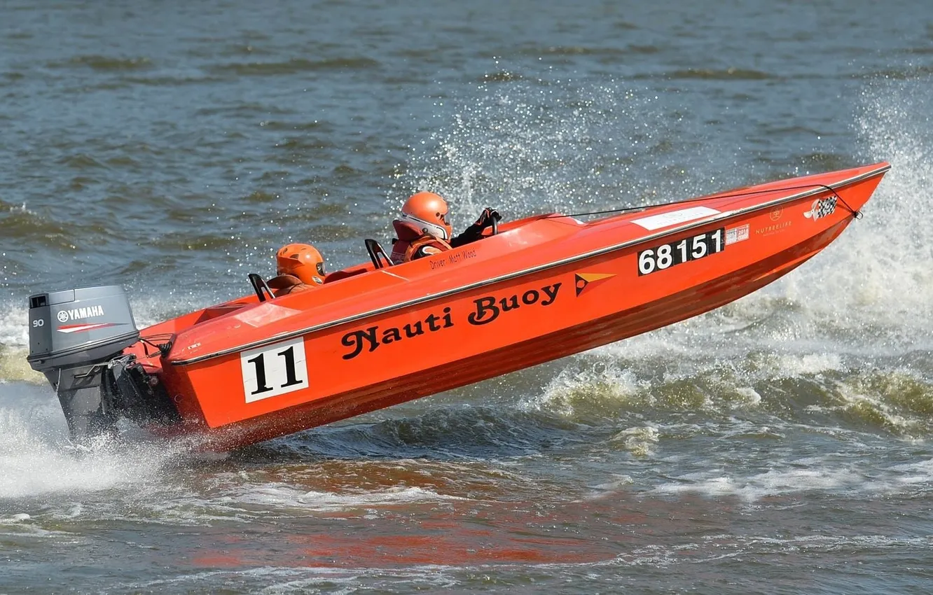 Photo wallpaper race, boat, speed