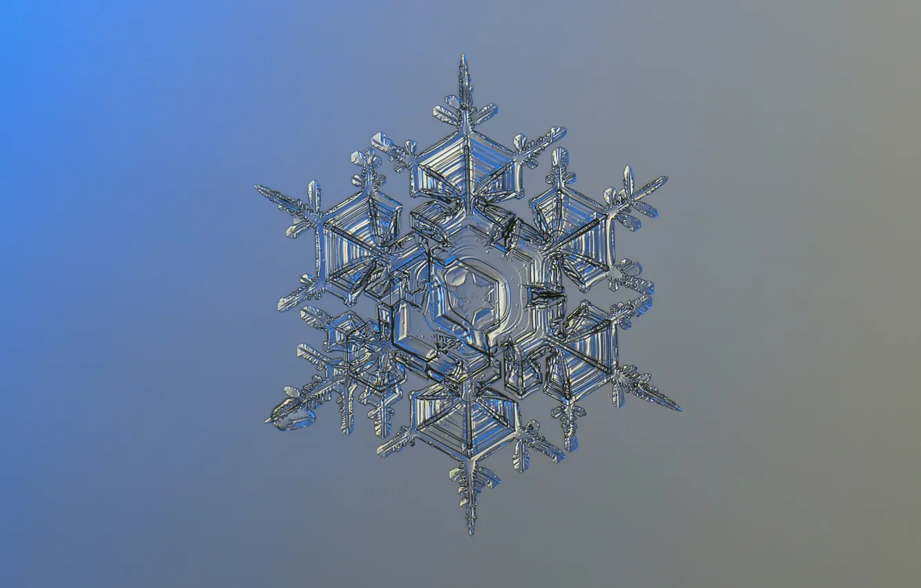 Photo wallpaper crystal, background, snowflake