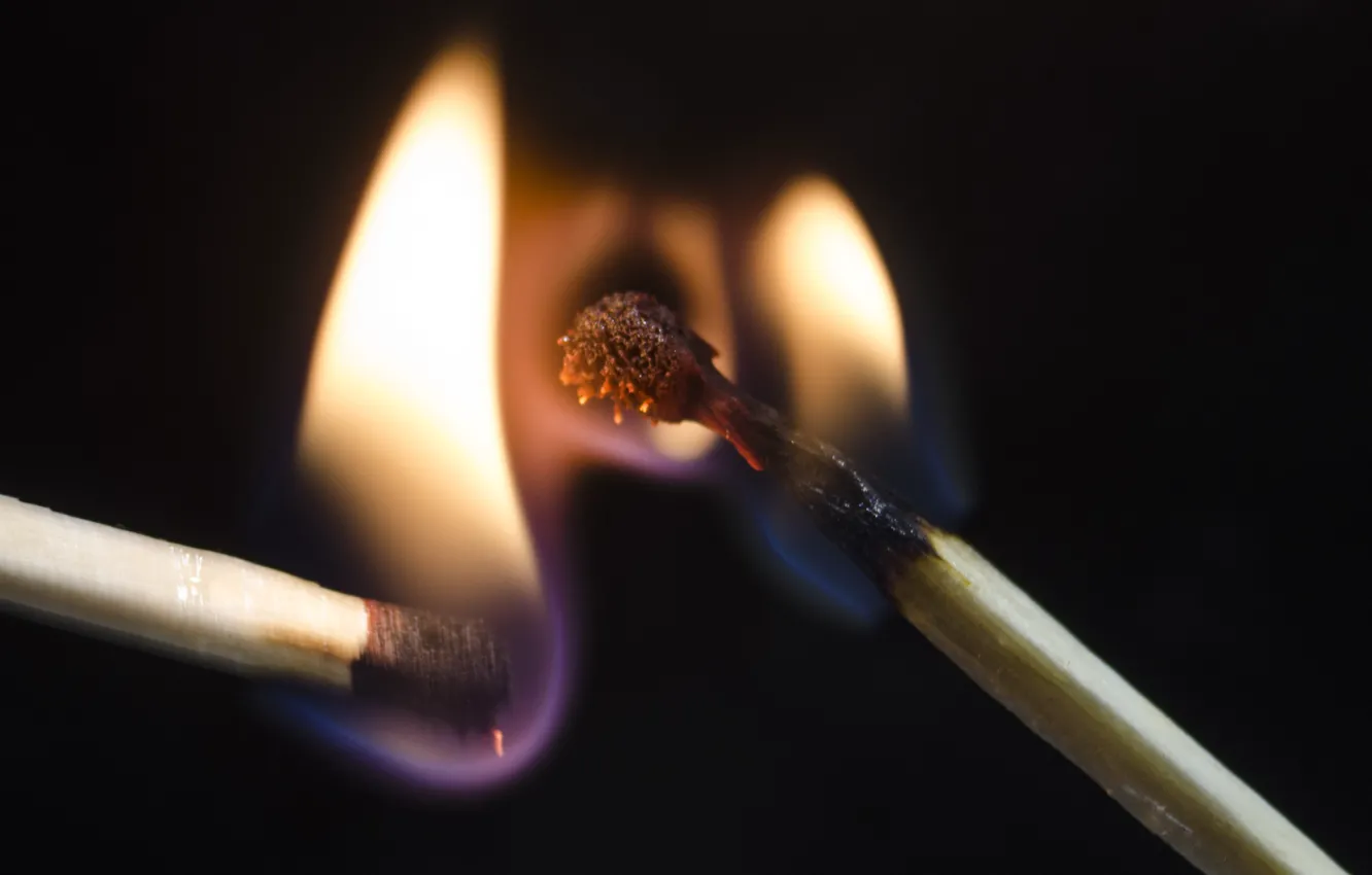 Photo wallpaper lights, matches, dance