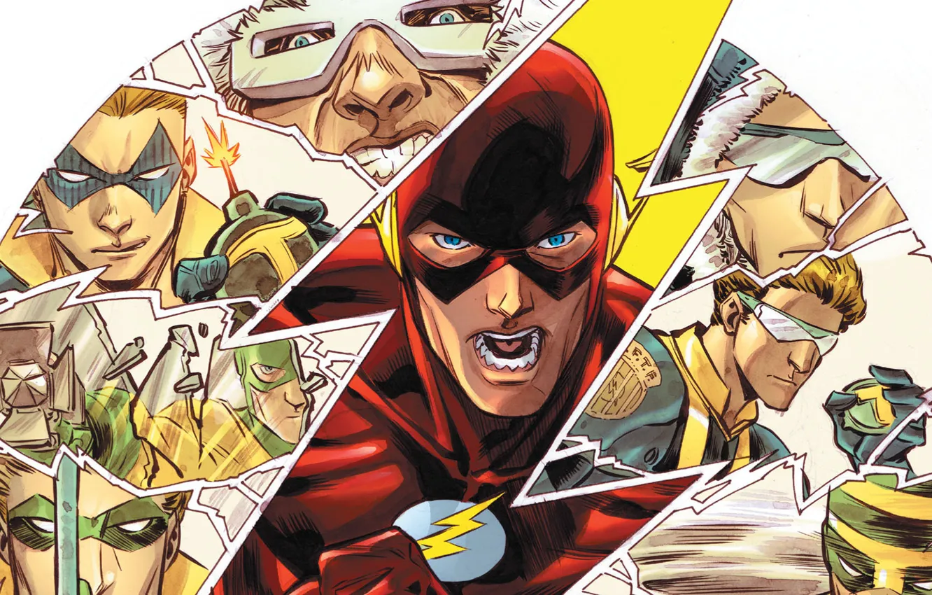 Photo wallpaper Flash, Barry Allen, Captain Cold