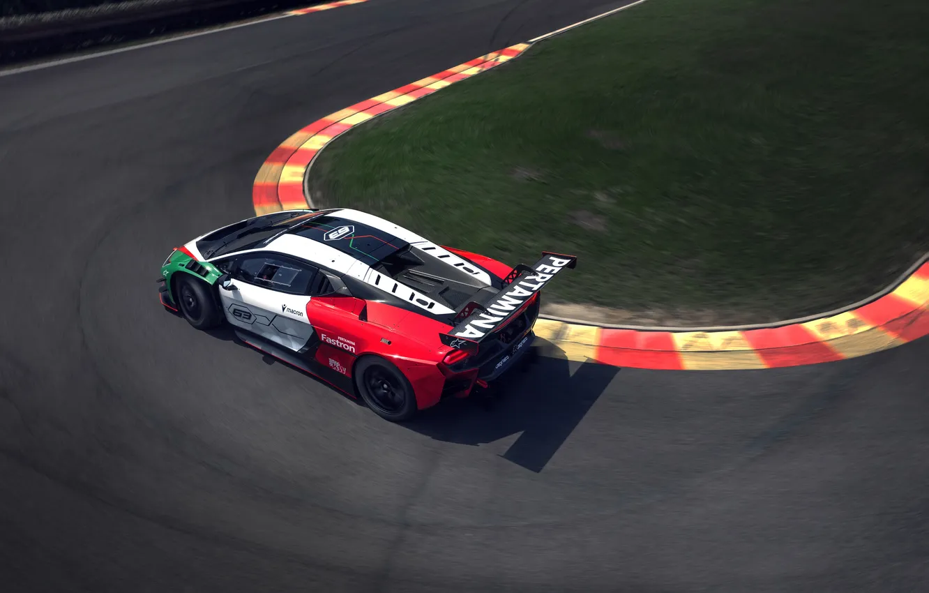 Photo wallpaper Lamborghini, supercar, Supercar, 2025, Racing Supercar, GT3 class, Lamborghini Temerario GT3, Temerario GT3
