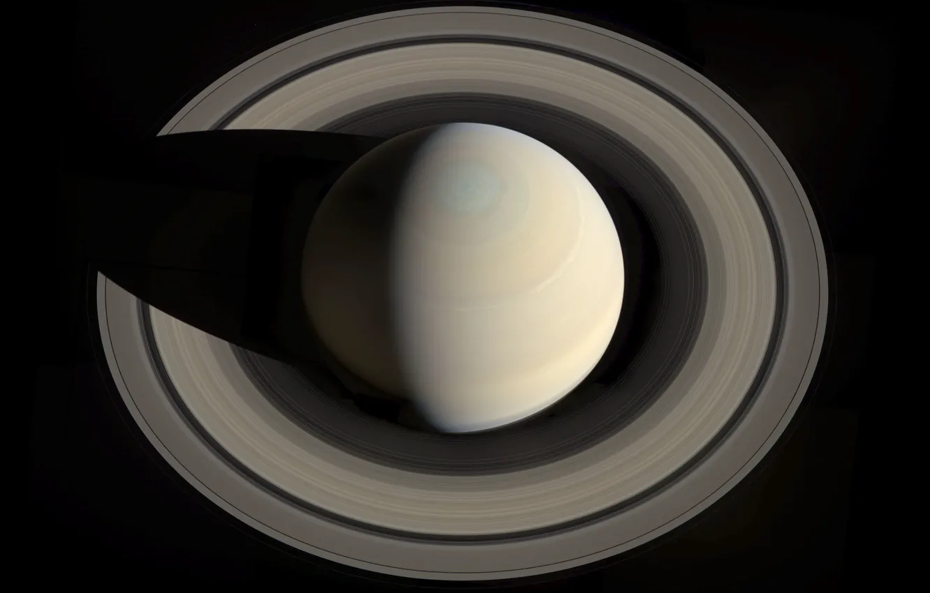 Photo wallpaper space, planet, ring, Saturn