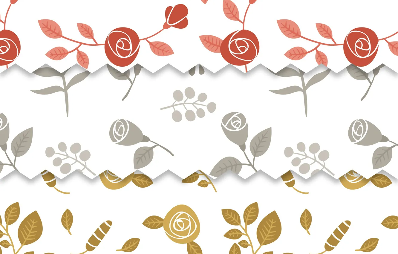 Photo wallpaper white, background, roses, texture, patterns, roses