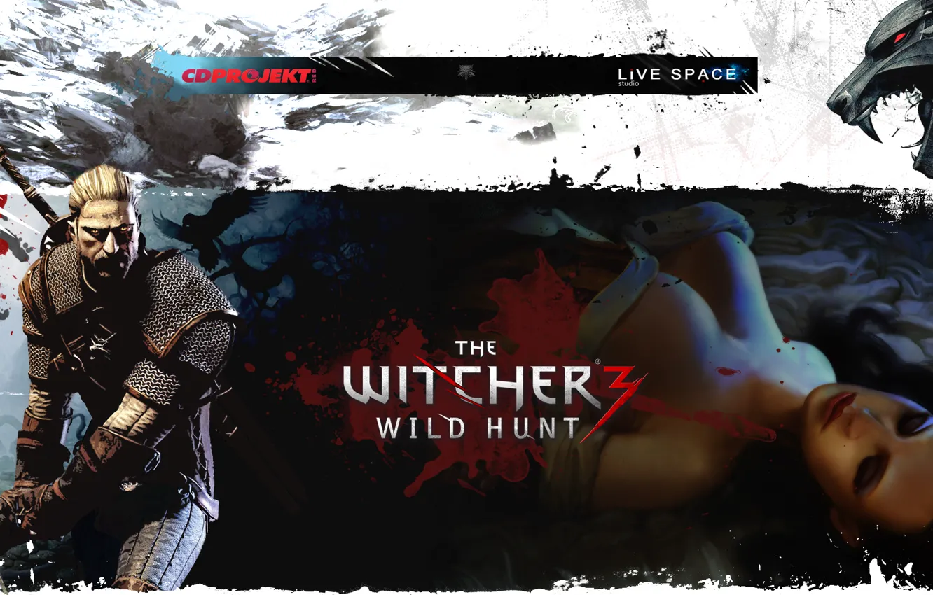 Photo wallpaper The Witcher 3, LiVE SPACE studio, CD PROJECT RED