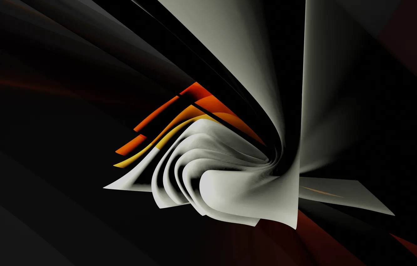Photo wallpaper line, abstraction, geometry, black background, abstract background, tightening