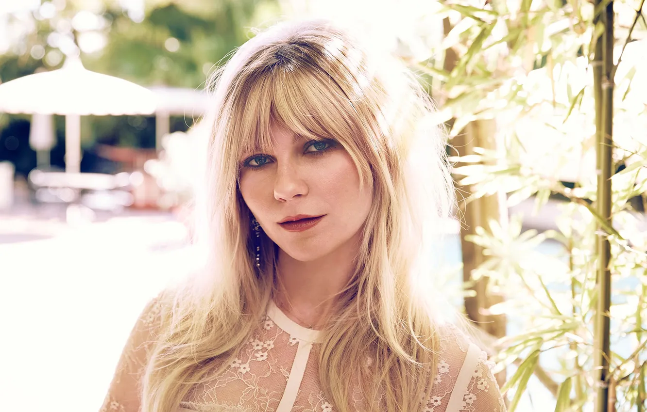 Photo wallpaper Kirsten Dunst, model, makeup, actress, hairstyle, blonde, photographer, journal