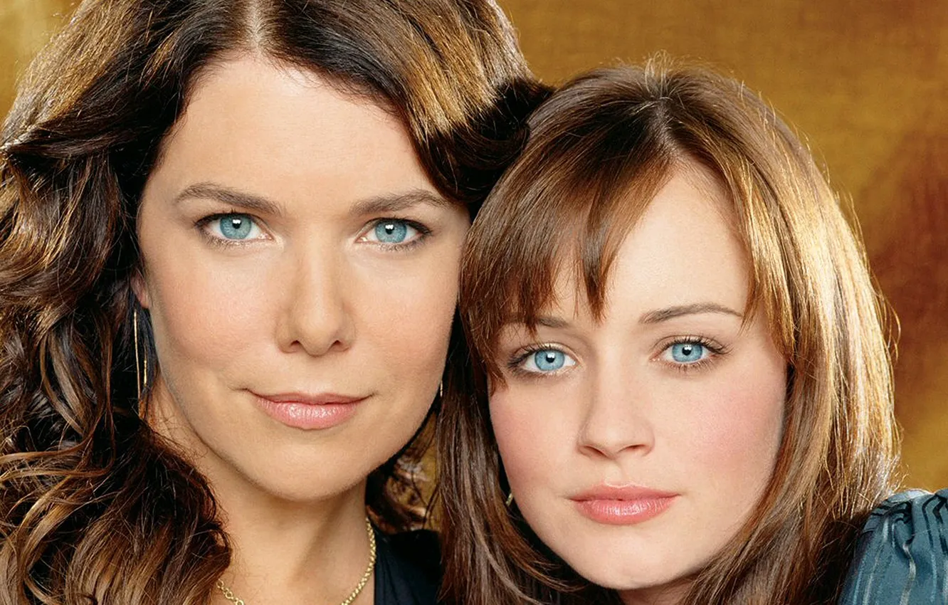 Photo wallpaper look, face, actress, the series, Alexis Bledel, Gilmore Girls, Lauren Graham