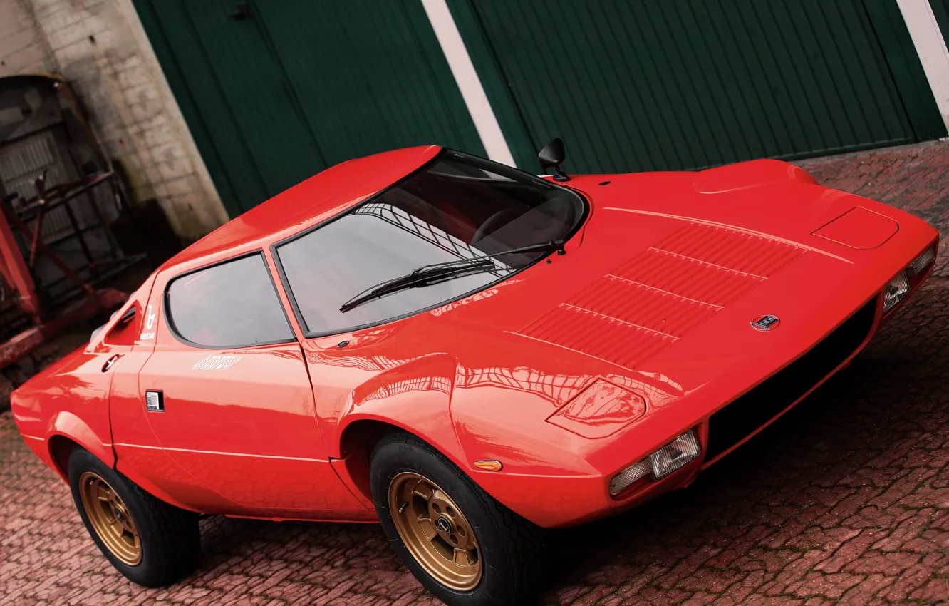 Photo wallpaper Lancia, 1973, Classic cars, Stratos, High Fidelity, Bertone, Marcello Gandini, View of the front end