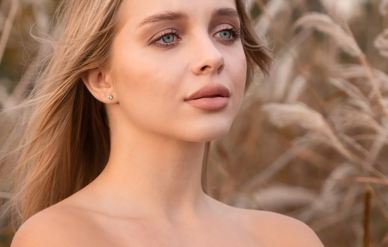 Photo wallpaper blonde, Xenia, Marina Gusarova