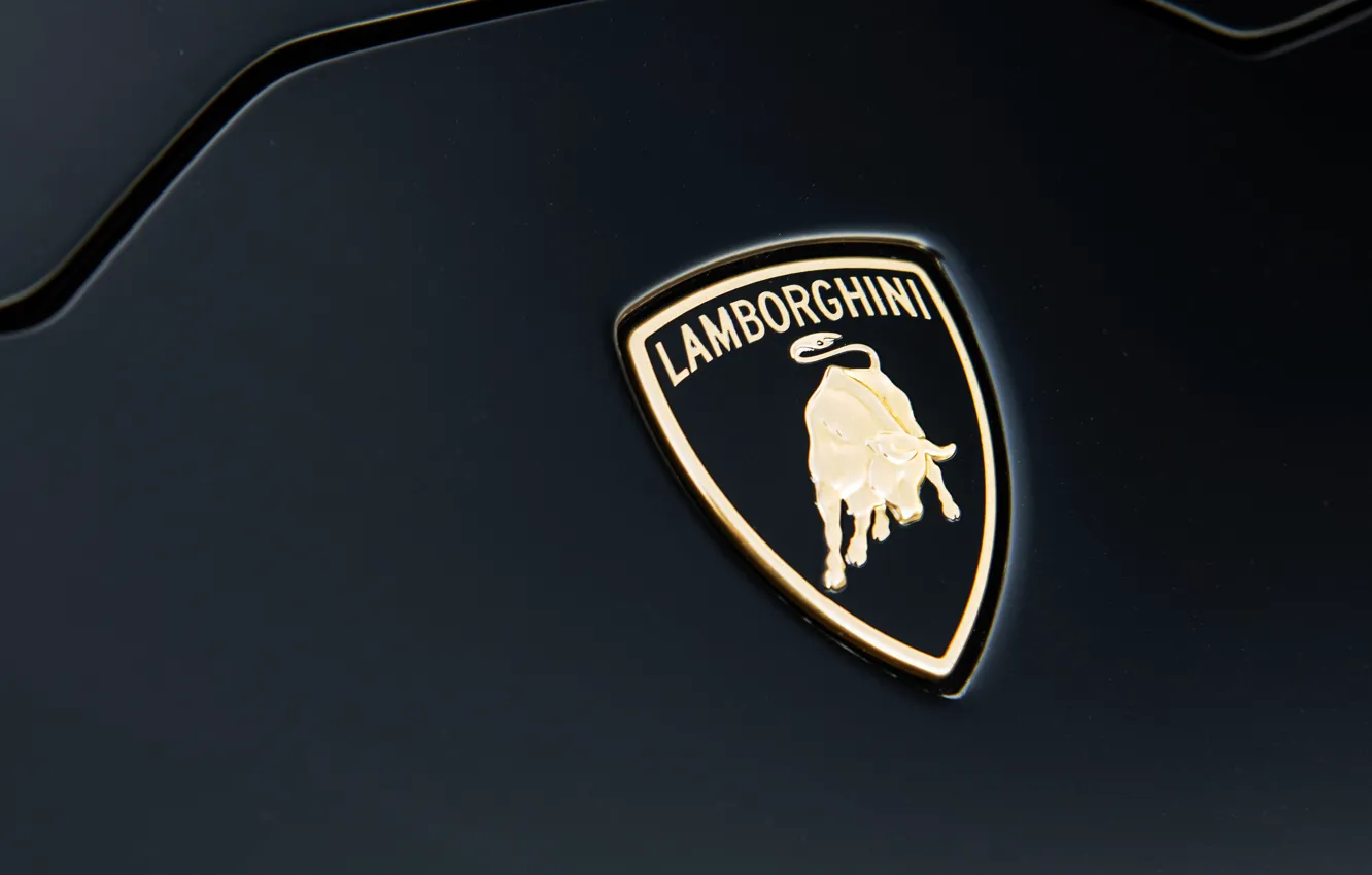 Photo wallpaper logo, Lamborghini, Lamborghini Huracan Performance