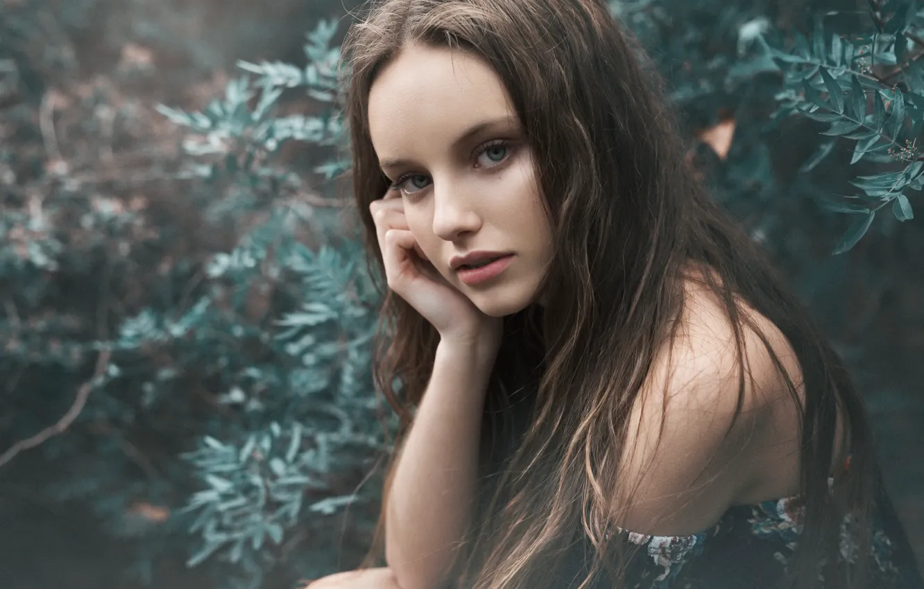 Photo wallpaper girl, portrait, Claudia Followed