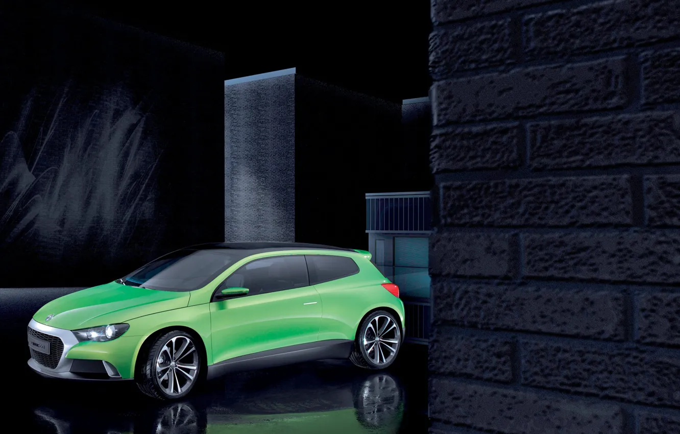 Photo wallpaper concept, Volkswagen, hatchback, IROC