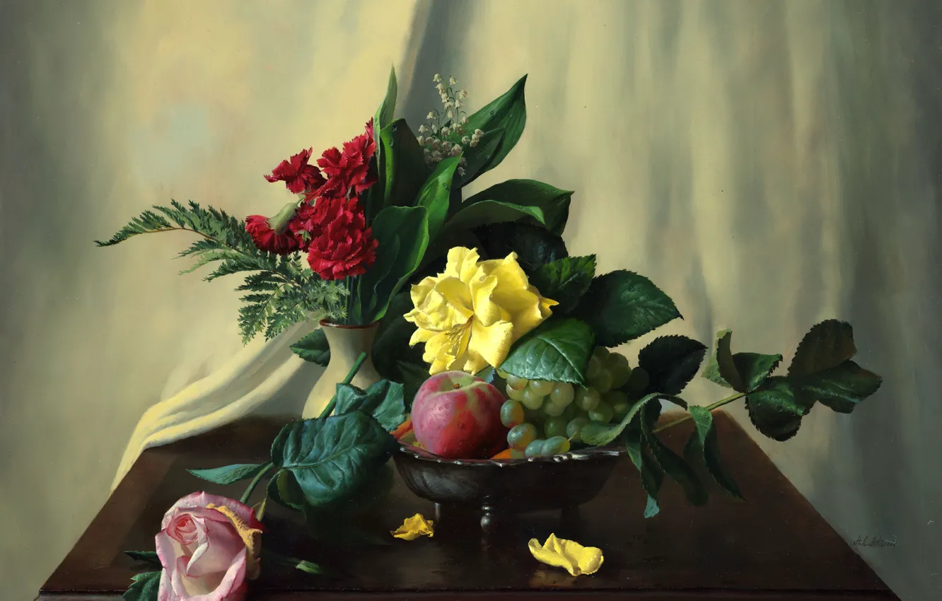 Photo wallpaper flowers, still life, Alexei Antonov