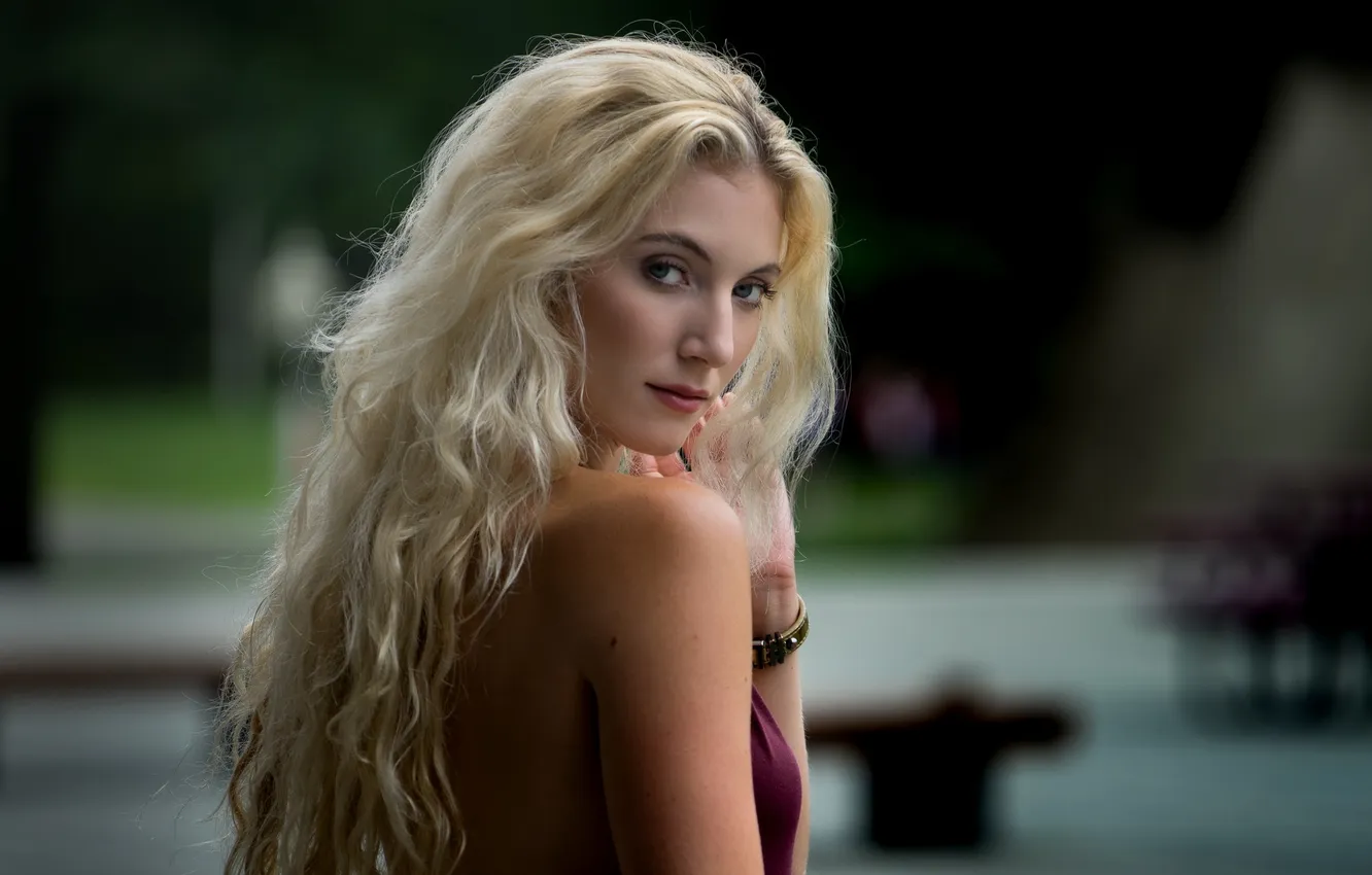 Photo wallpaper look, girl, portrait