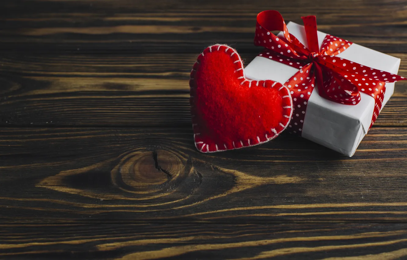 Photo wallpaper background, holiday, gift, hearts, Valentine's day
