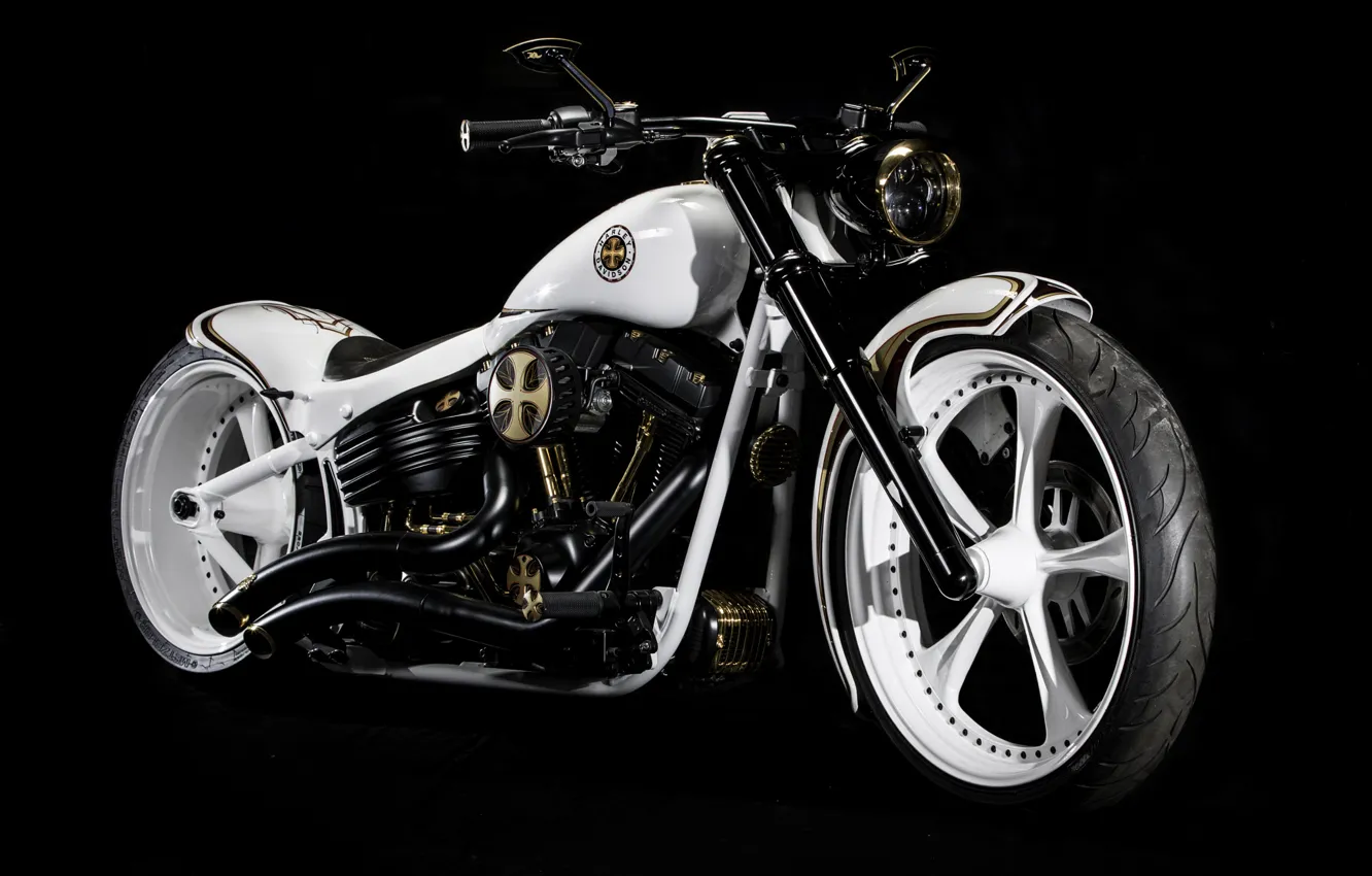 Photo wallpaper style, motorcycle, Harley Davidson