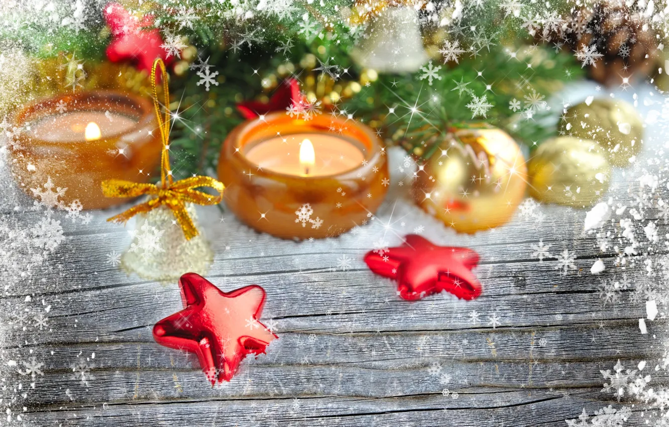 Photo wallpaper balls, decoration, holiday, new year, Christmas, Christmas, New Year