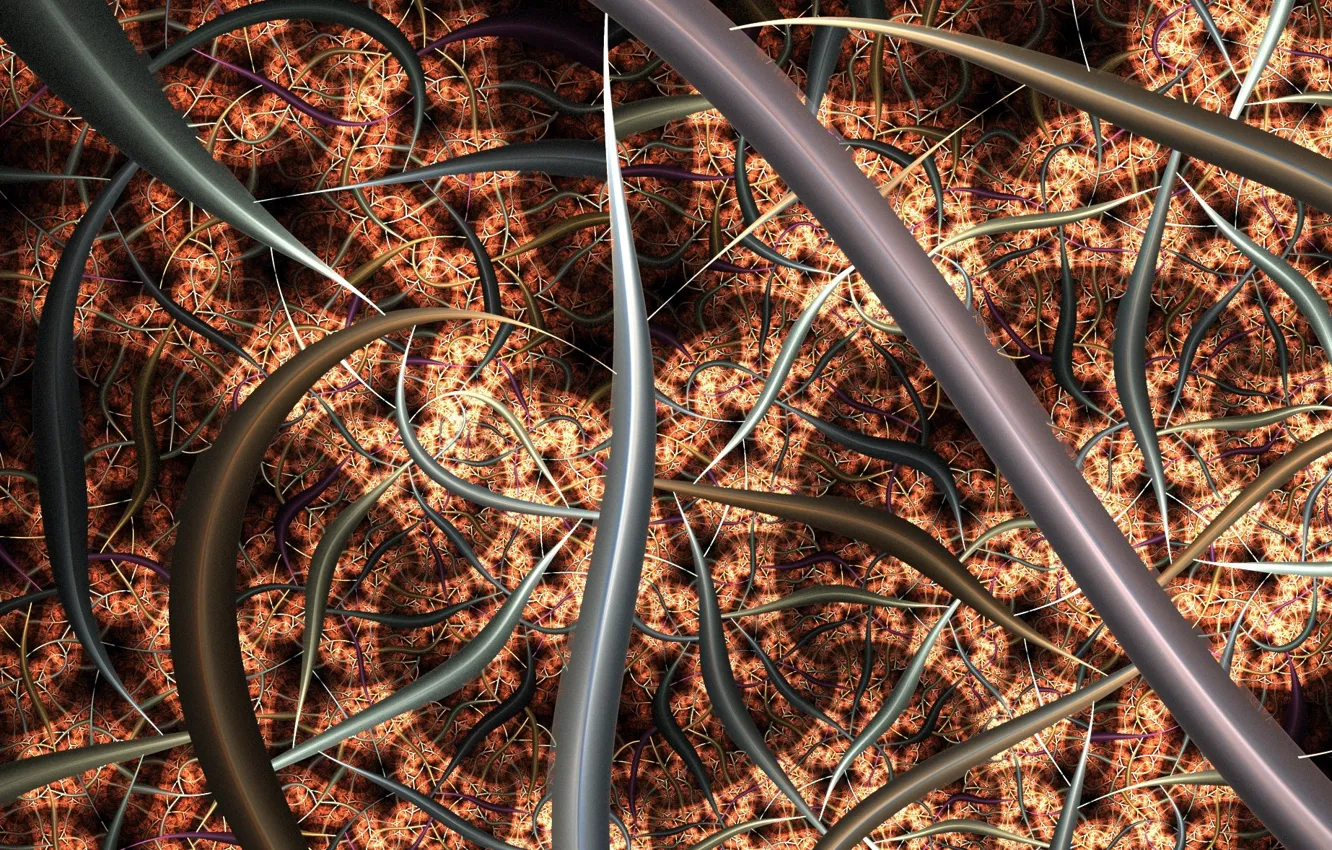 Photo wallpaper abstraction, pattern, Polyline