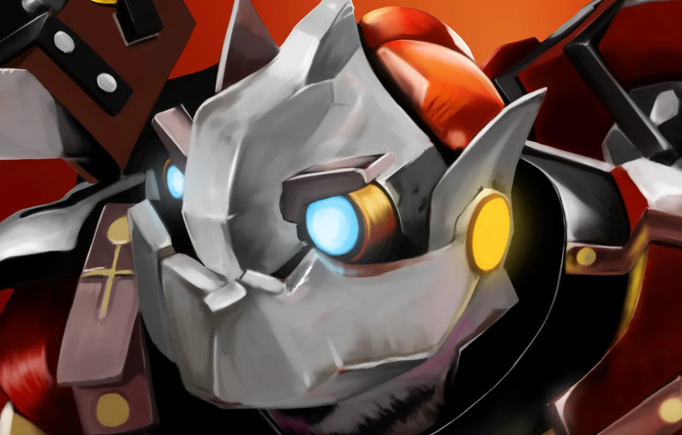 Photo wallpaper mechanism, art, dota 2, Clockwerk, SCoTTT