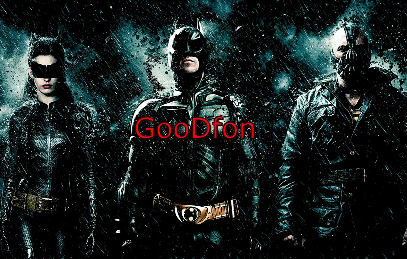 Photo wallpaper goodfon, girl, black