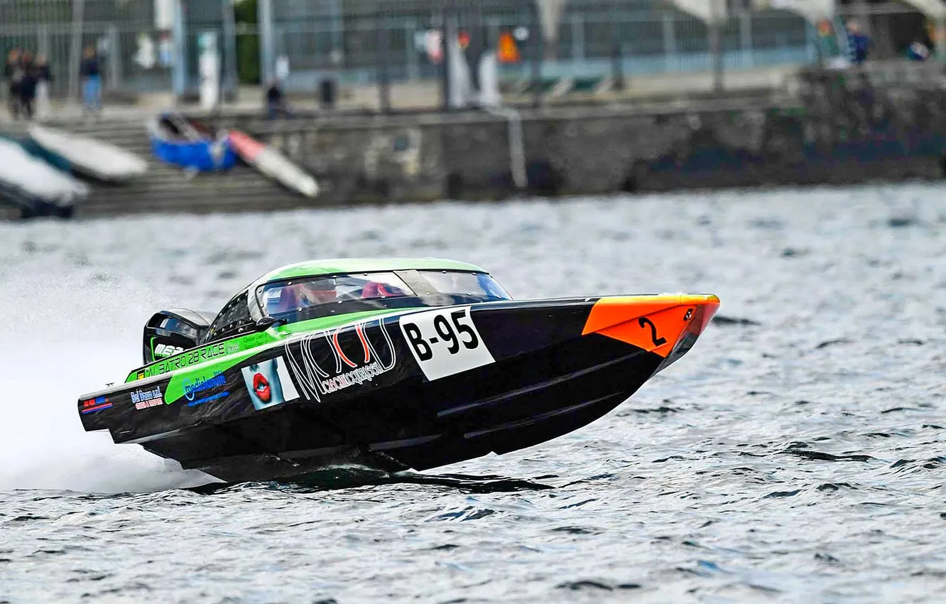 Photo wallpaper race, boat, speed