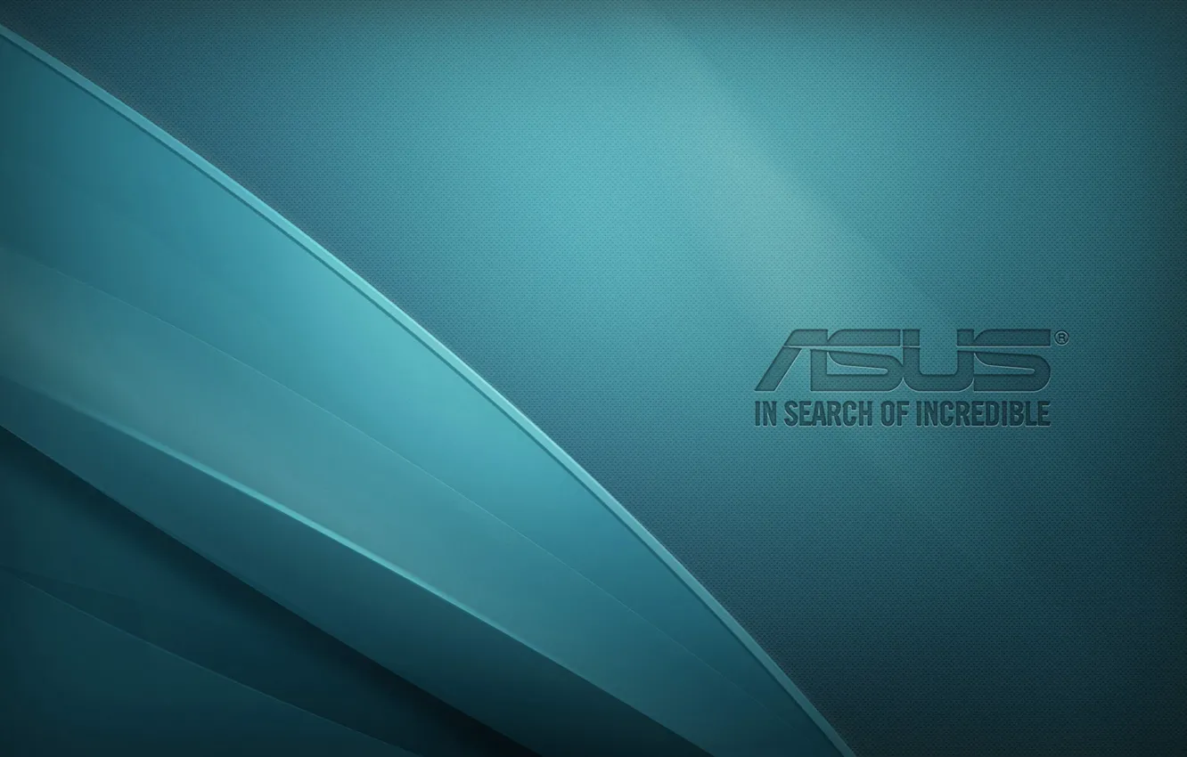 Photo wallpaper high-tech, Logo, turquoise, Logo, ASUS, brand, Digital Art, hi-tech