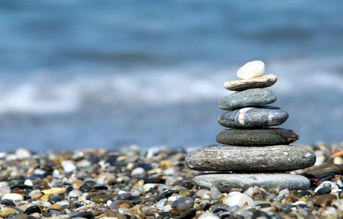 Photo wallpaper macro, nature, stones