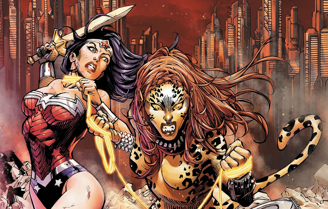 Photo wallpaper Wonder Woman, DC Comics, Diana, Diana, Amazon, Wonder Woman