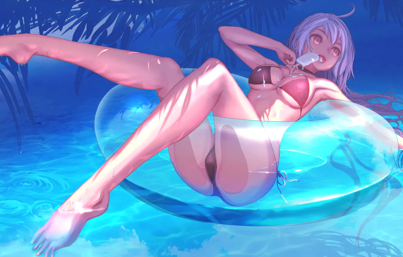 Photo wallpaper Water, Girl, Round, Ice cream, Fate / Grand Order, The destiny of a great campaign