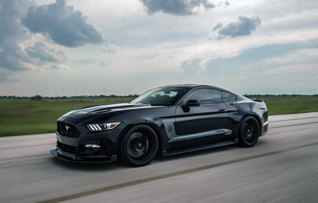 Photo wallpaper Mustang, Ford, speed, drive, Hennessey, Hennessey Ford Mustang GT
