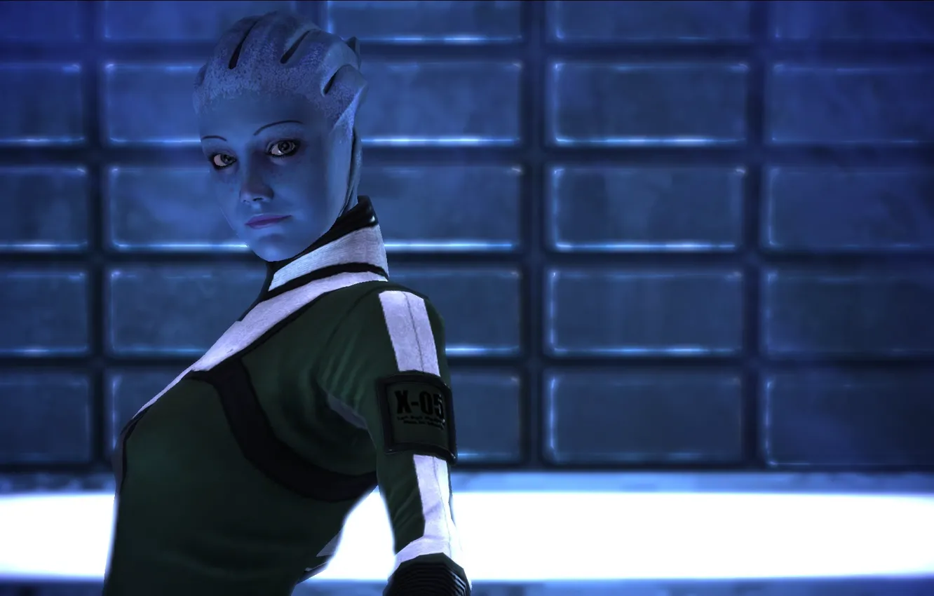 Photo wallpaper look, mass effect, asari, Liara T Soni