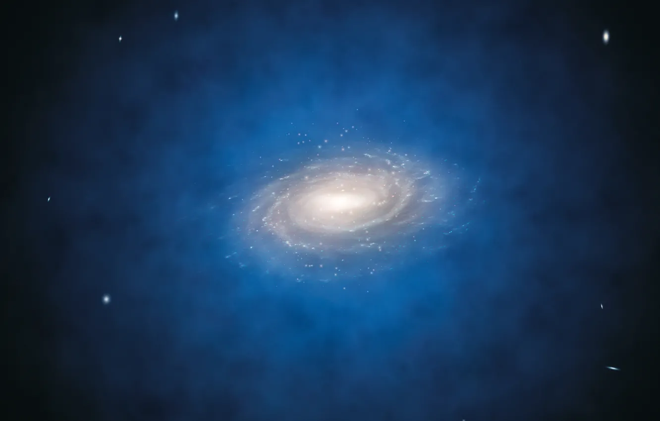 Photo wallpaper galaxy, The Milky Way, halo, dark matter