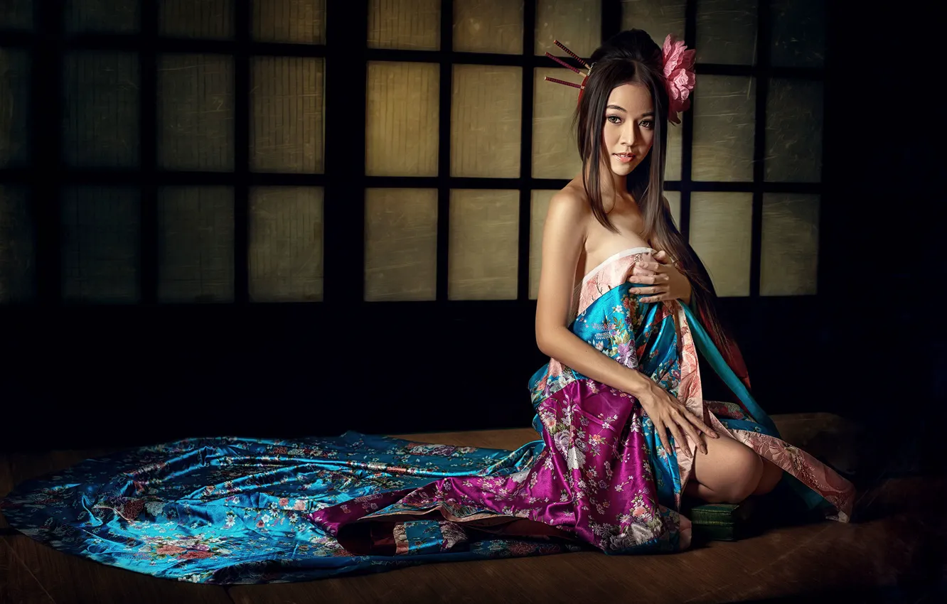 Photo wallpaper geisha, East, a delicate matter