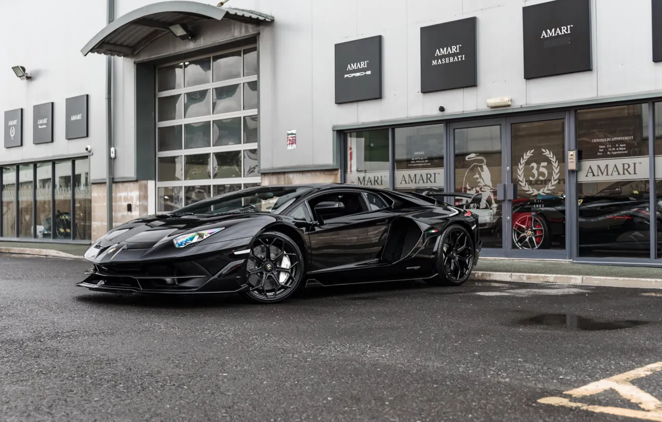 Photo wallpaper Black, Aventador, LP770-4 SVJ