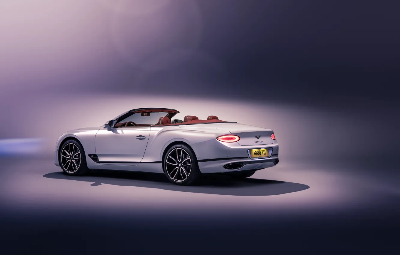 Photo wallpaper Bentley, Continental GT, rear view, Convertible, 2019