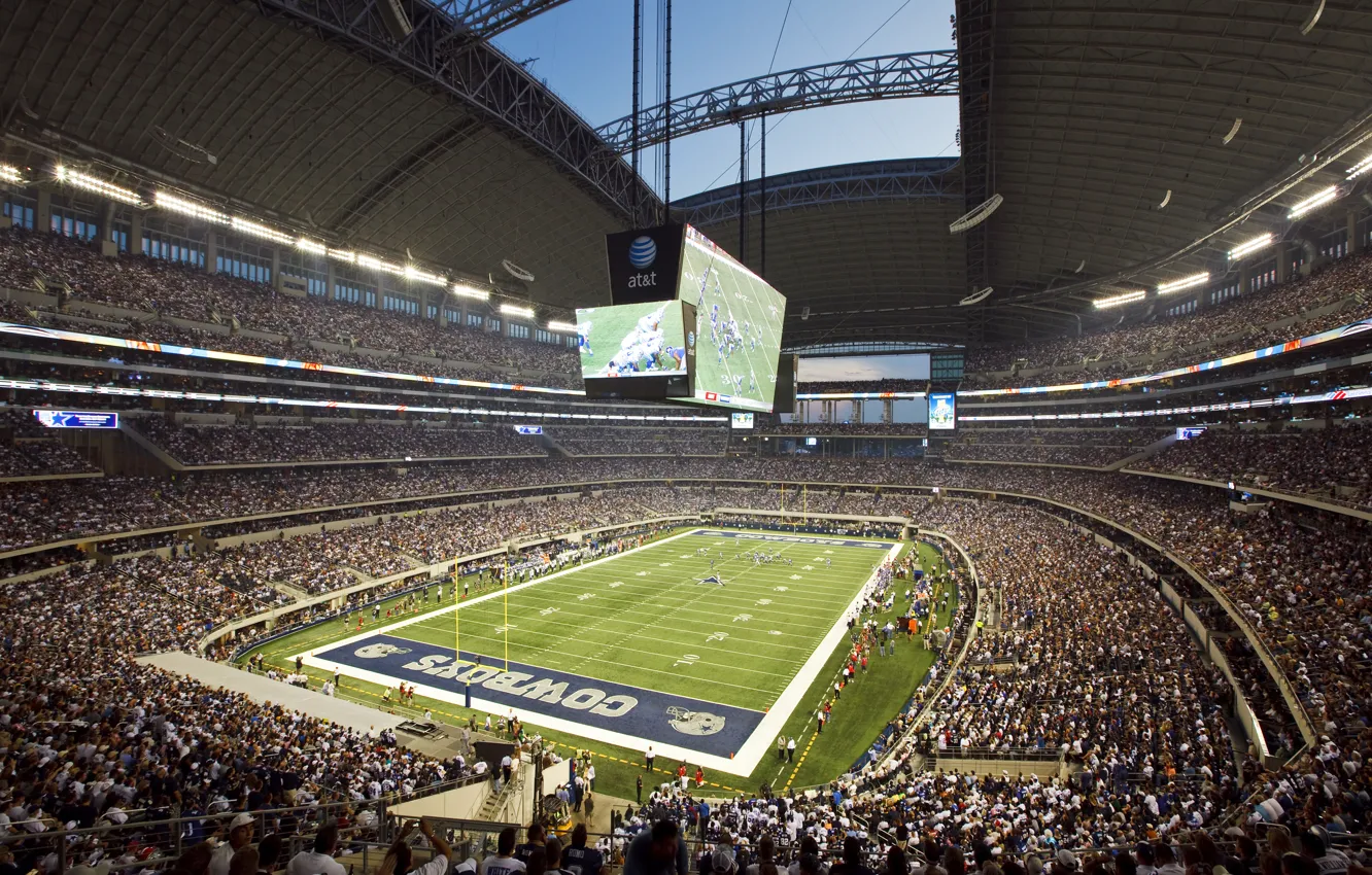 Photo wallpaper football, stadium, fans, Texas, stadium, the audience, america, football