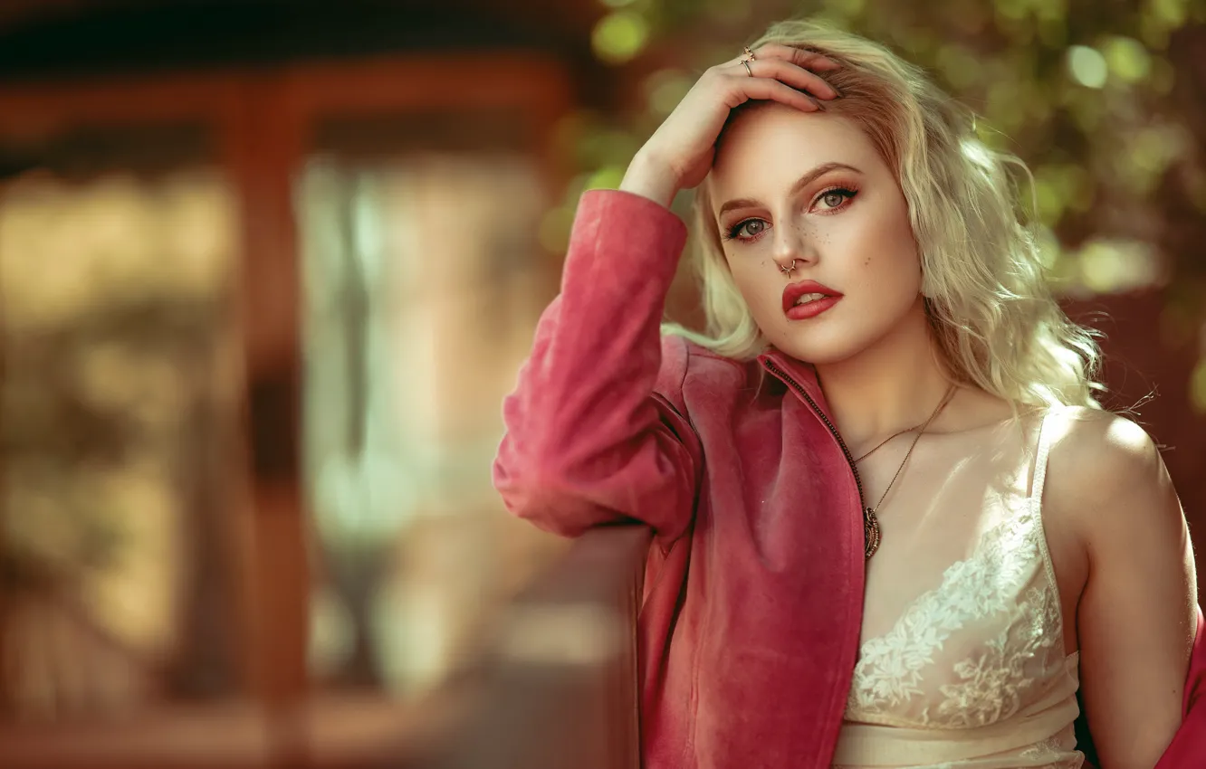 Photo wallpaper look, girl, portrait