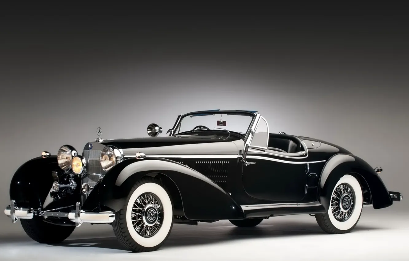Photo wallpaper retro, coupe, Mercedes-Benz, convertible
