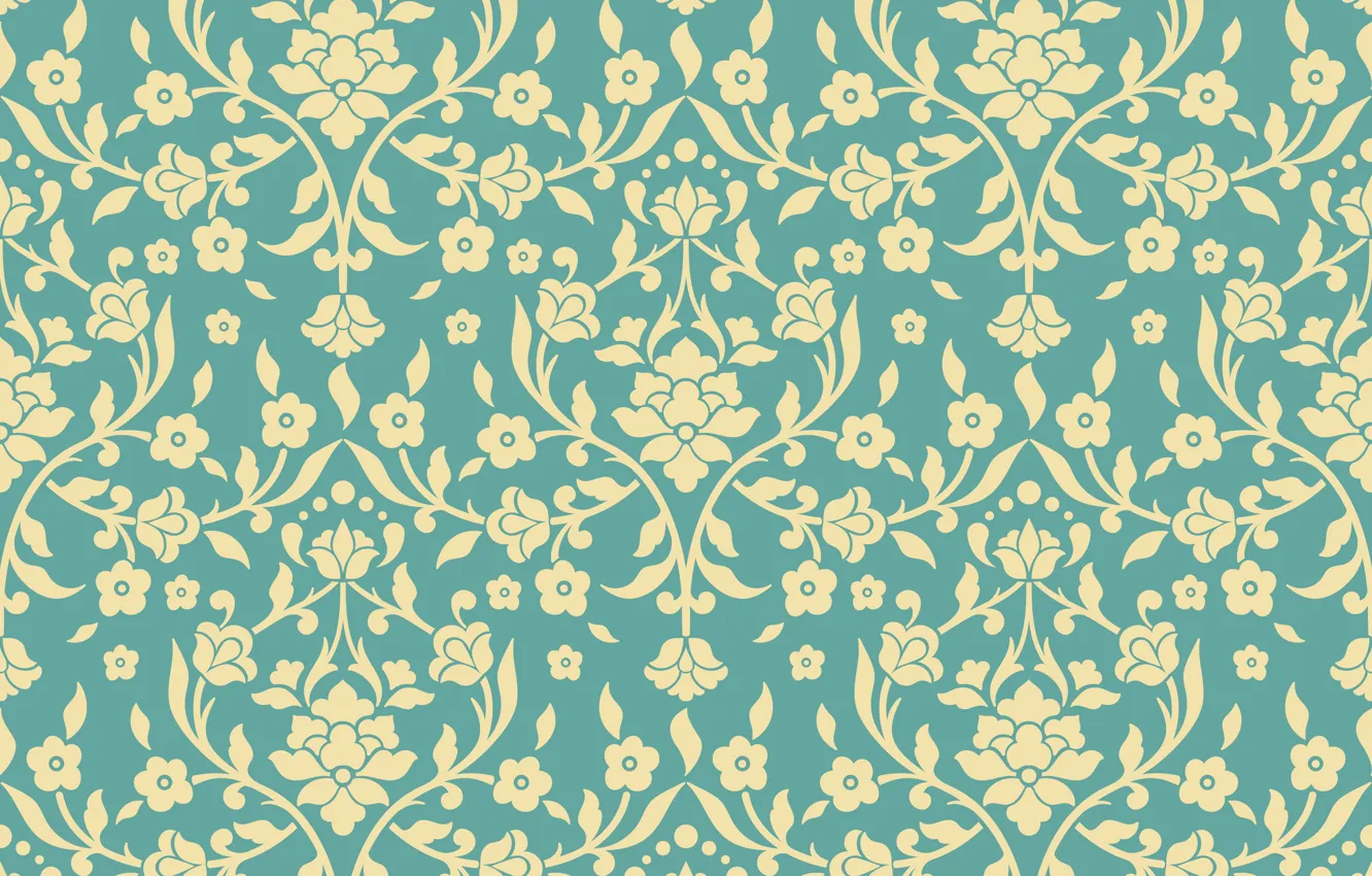 Photo wallpaper background, flowers, pattern, seamless