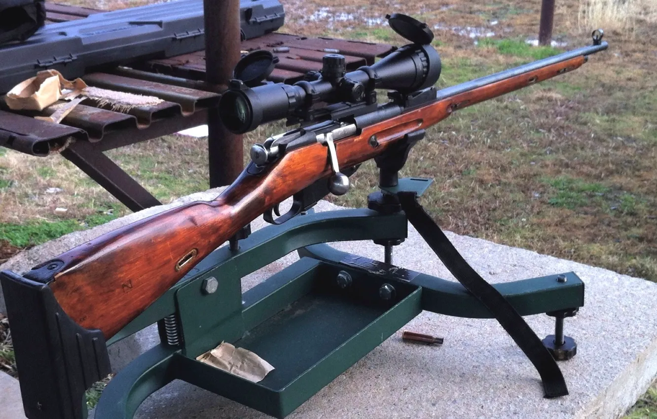Photo wallpaper weapons, optics, rifle, sniper, Mosin