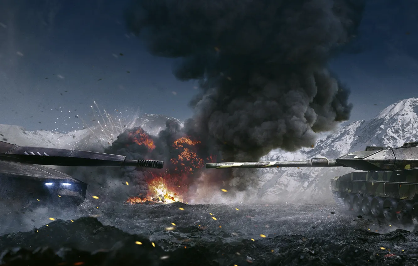 Photo wallpaper the game, tank, Leopard 2, Armored Warfare, Obsidian Entertainment, The Armata Project, PL-01, Future is …