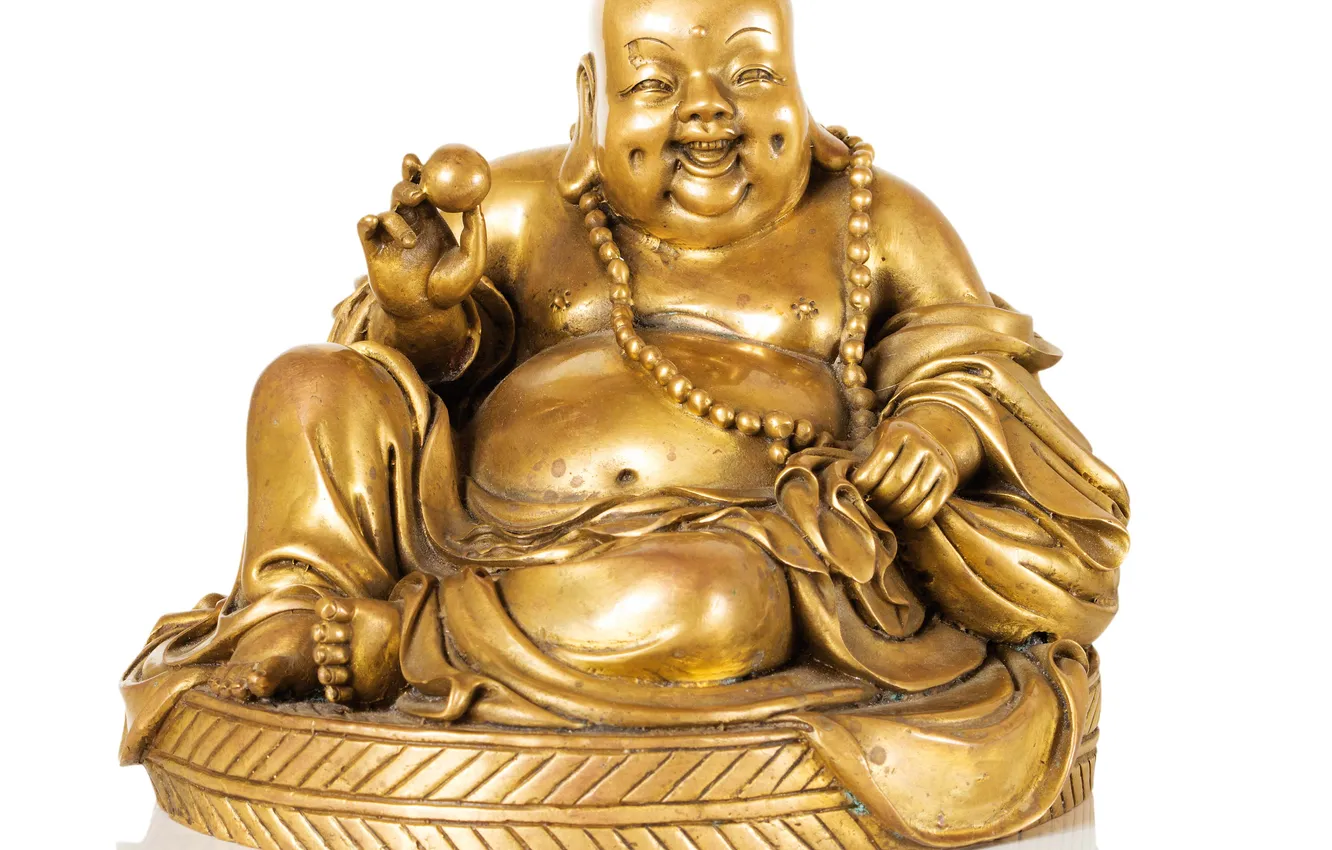 Photo wallpaper China, close-up, cheerful, chinese, charm, Buddha, Bronze, Buddhism