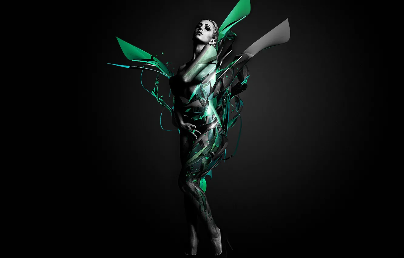 Photo wallpaper girl, body, art