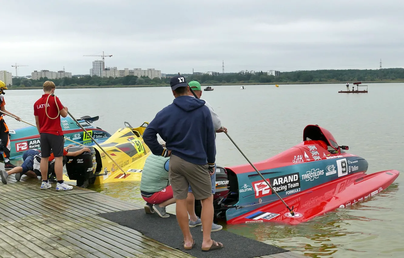 Photo wallpaper race, boat, speed