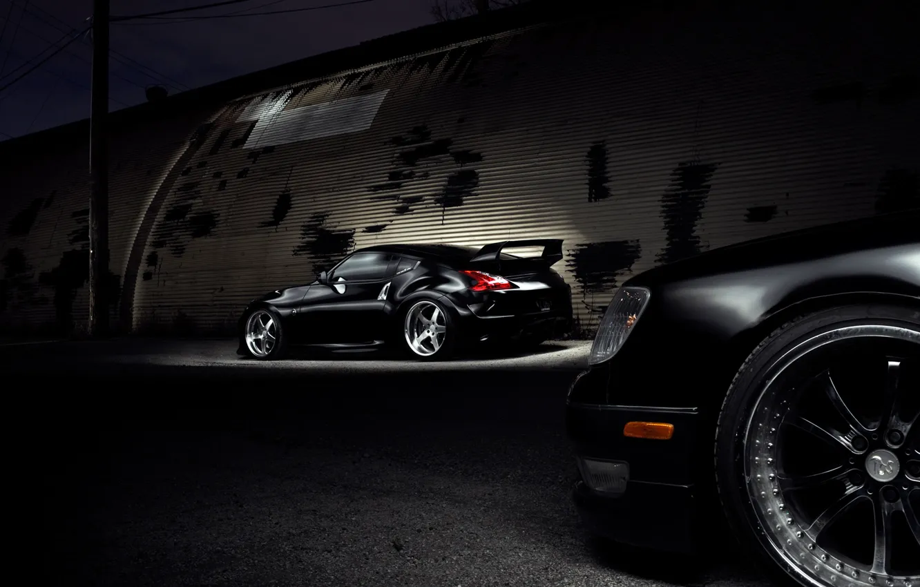 Photo wallpaper night, tuning, Nissan, nissan 370z