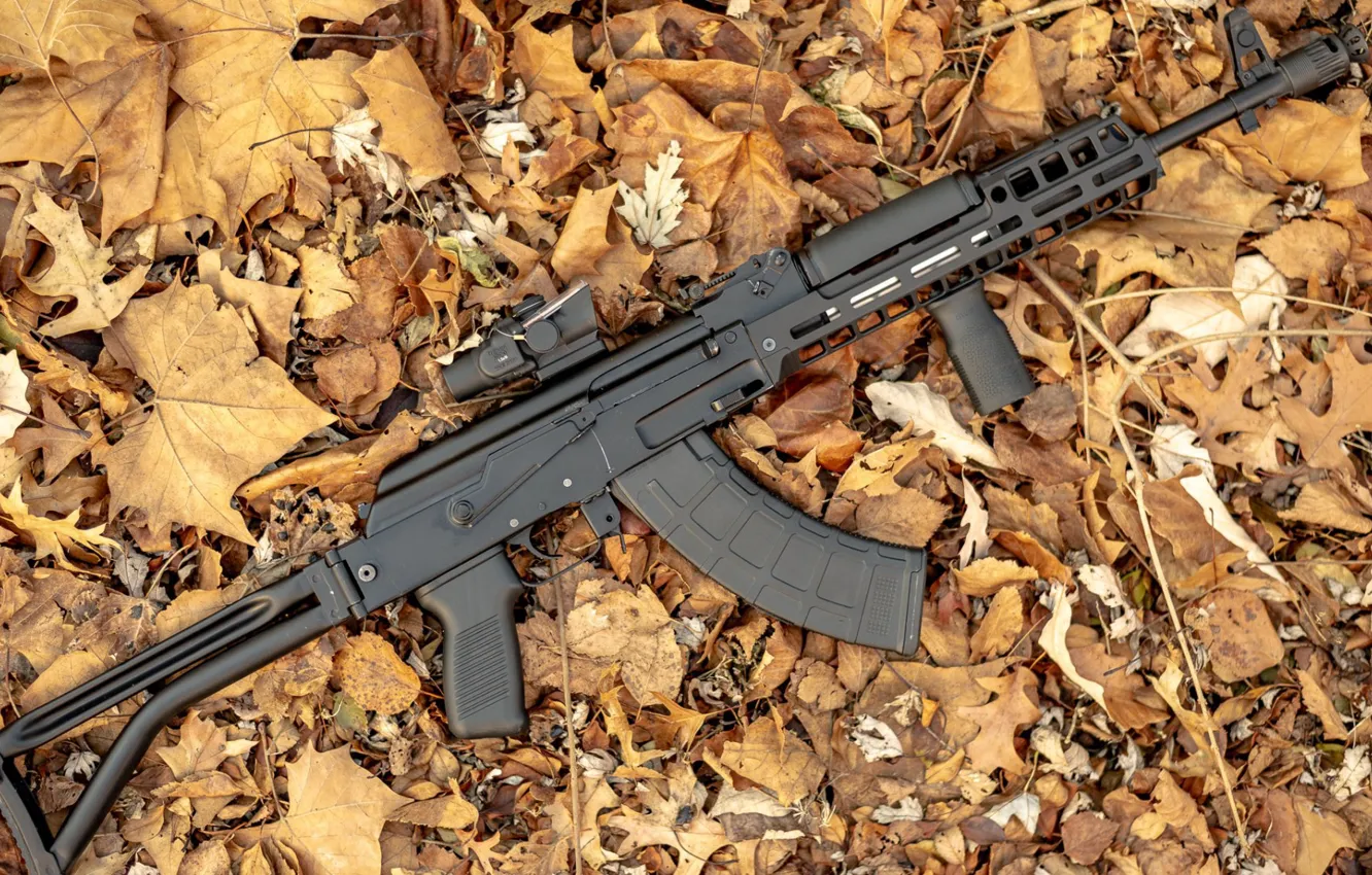 Photo wallpaper weapons, tuning, machine, Kalashnikov, weapon, custom, custom, assault rifle